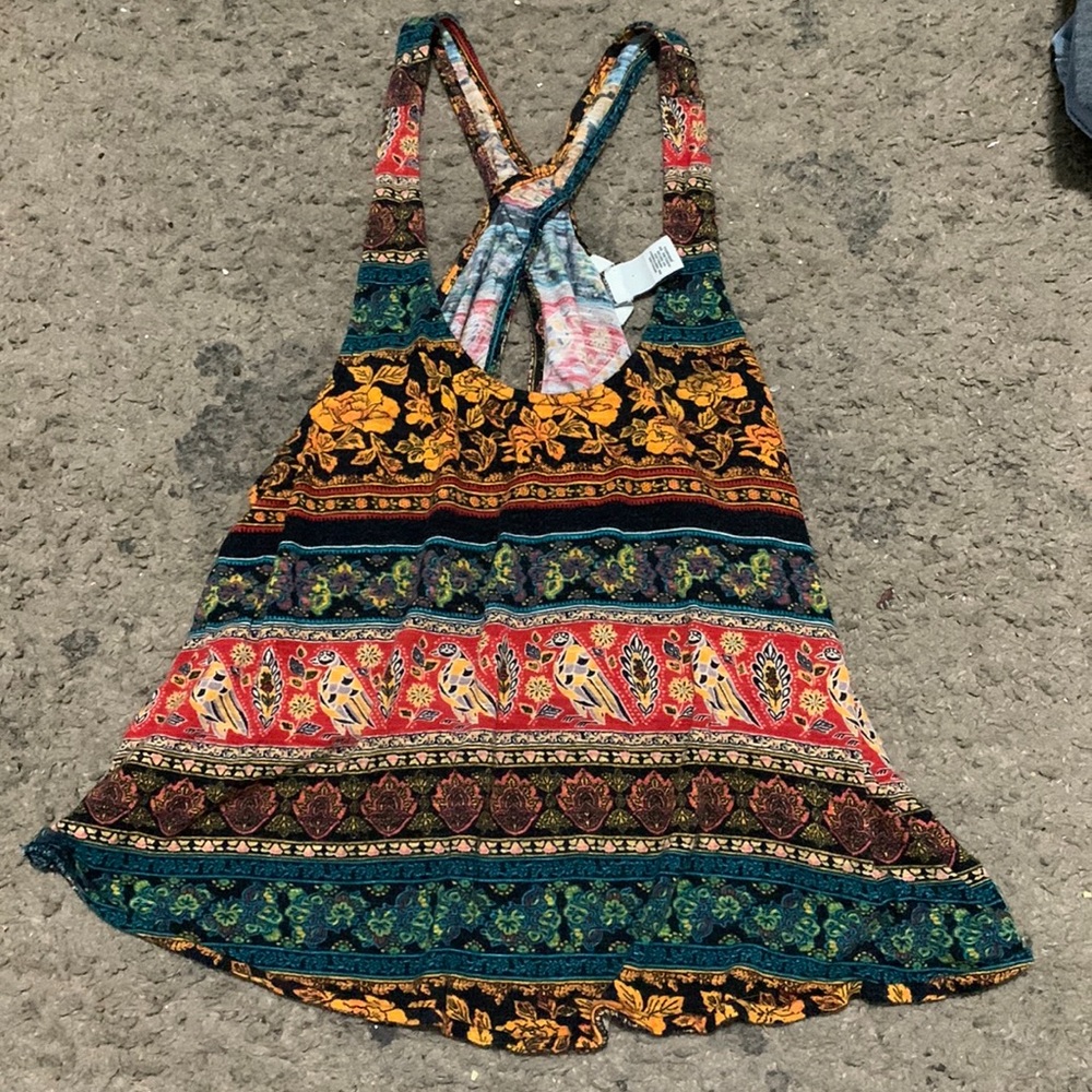 forever 21 hippie tank top open back